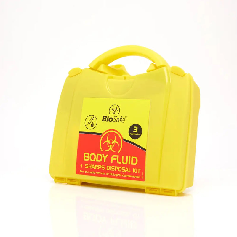 BioSafe Body Fluid and Sharps Three Application Multi-Use Kit in PGB Box