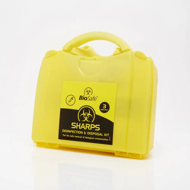 BioSafe Three Application Sharps Disposal Kit in PGB Box
