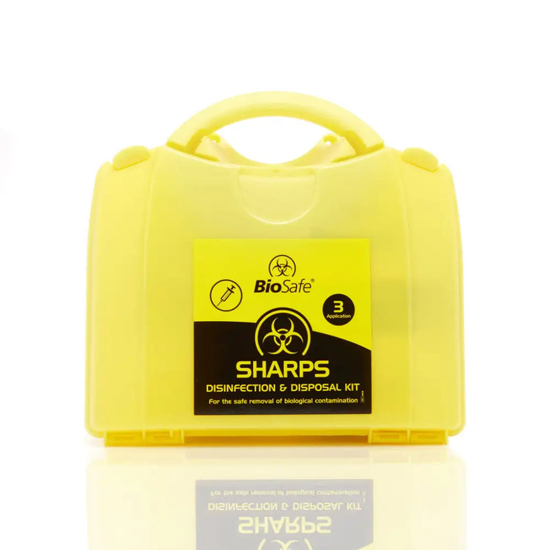 BioSafe Three Application Sharps Disposal Kit in PGB Box