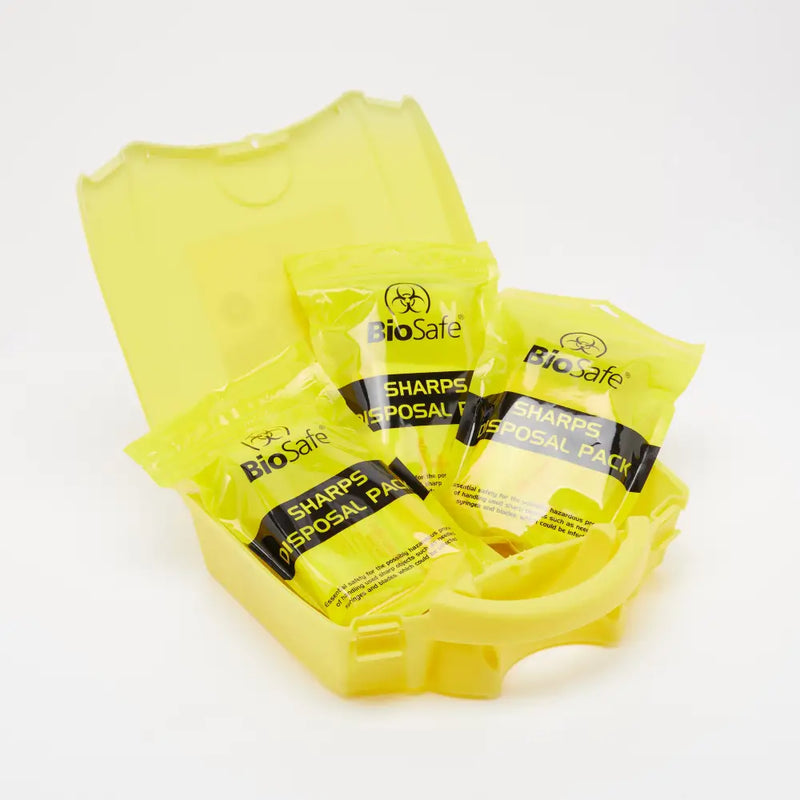 BioSafe Three Application Sharps Disposal Kit in PGB Box